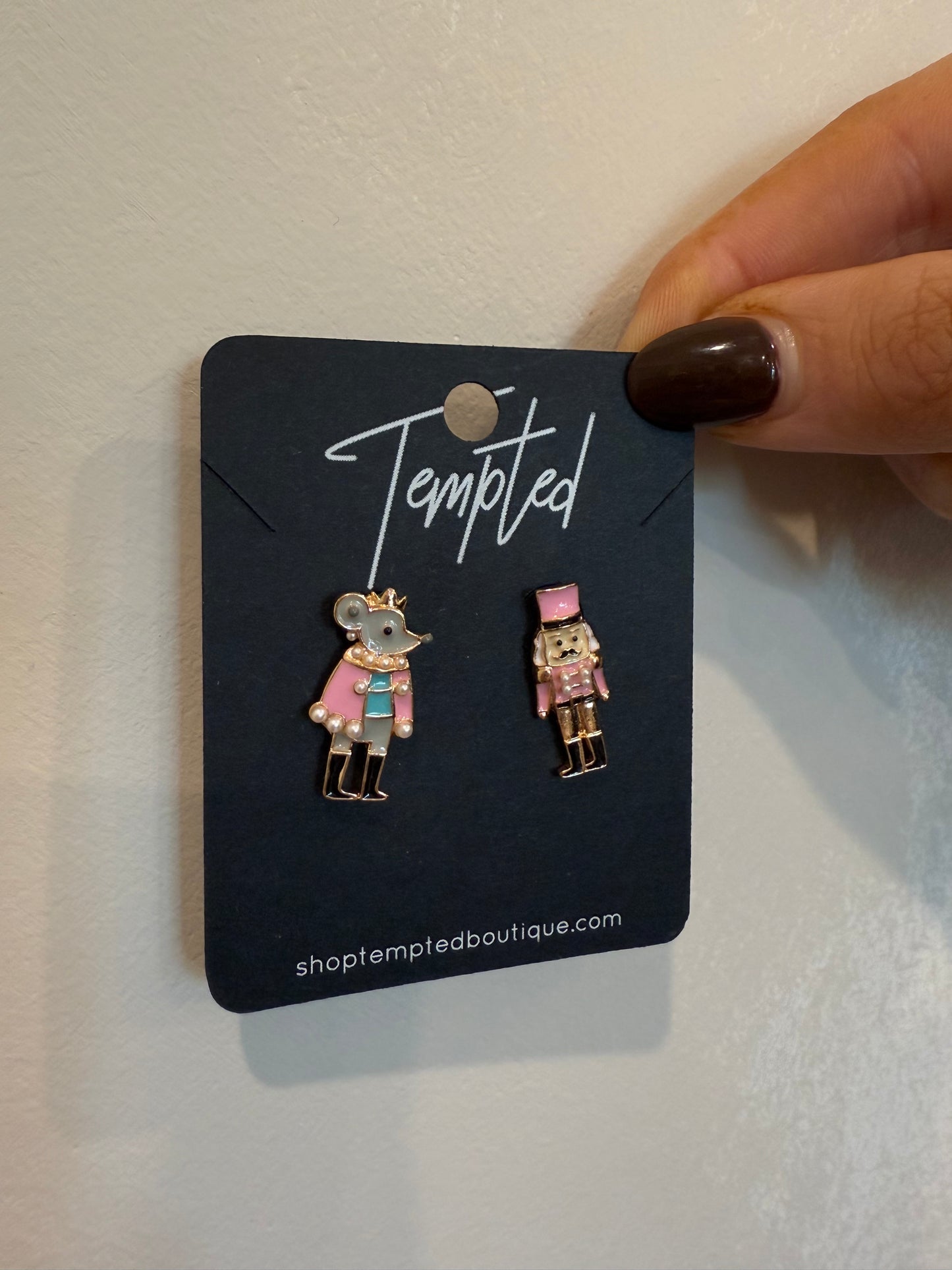 nutcracker and mouse king earrings