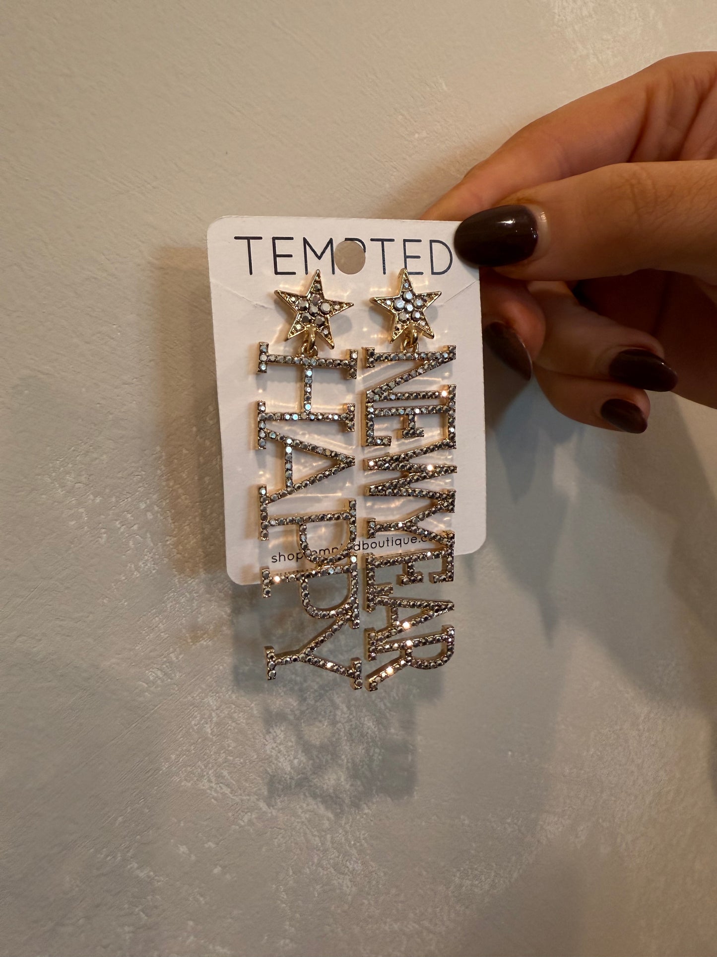 happy new year earrings