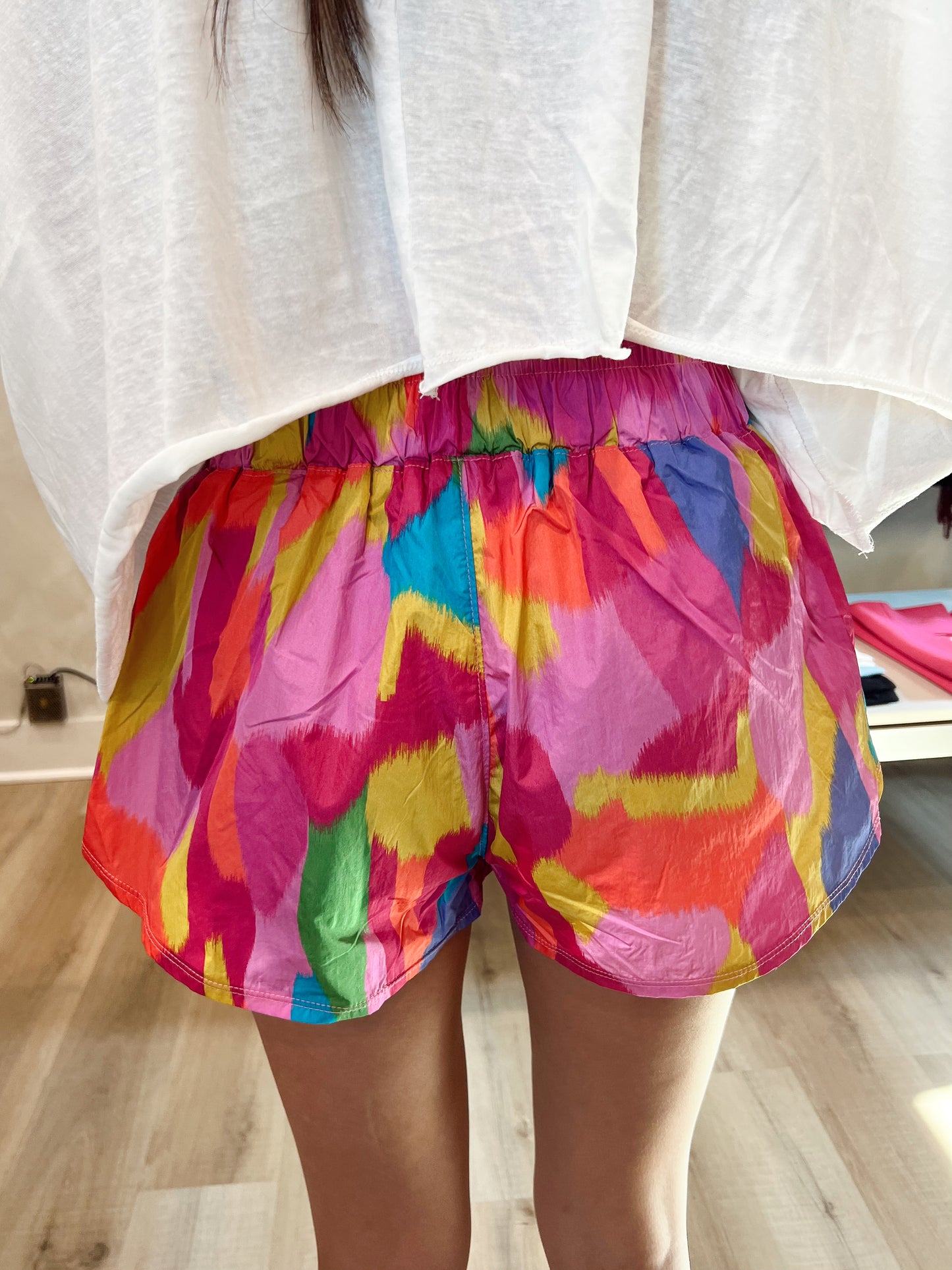 multicolor sporty skort