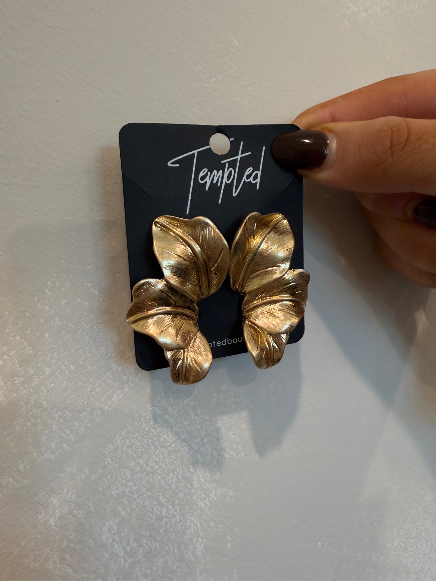 flower petal earring