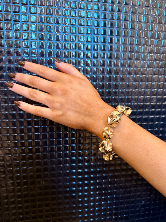 swirl multisize nugget bracelet