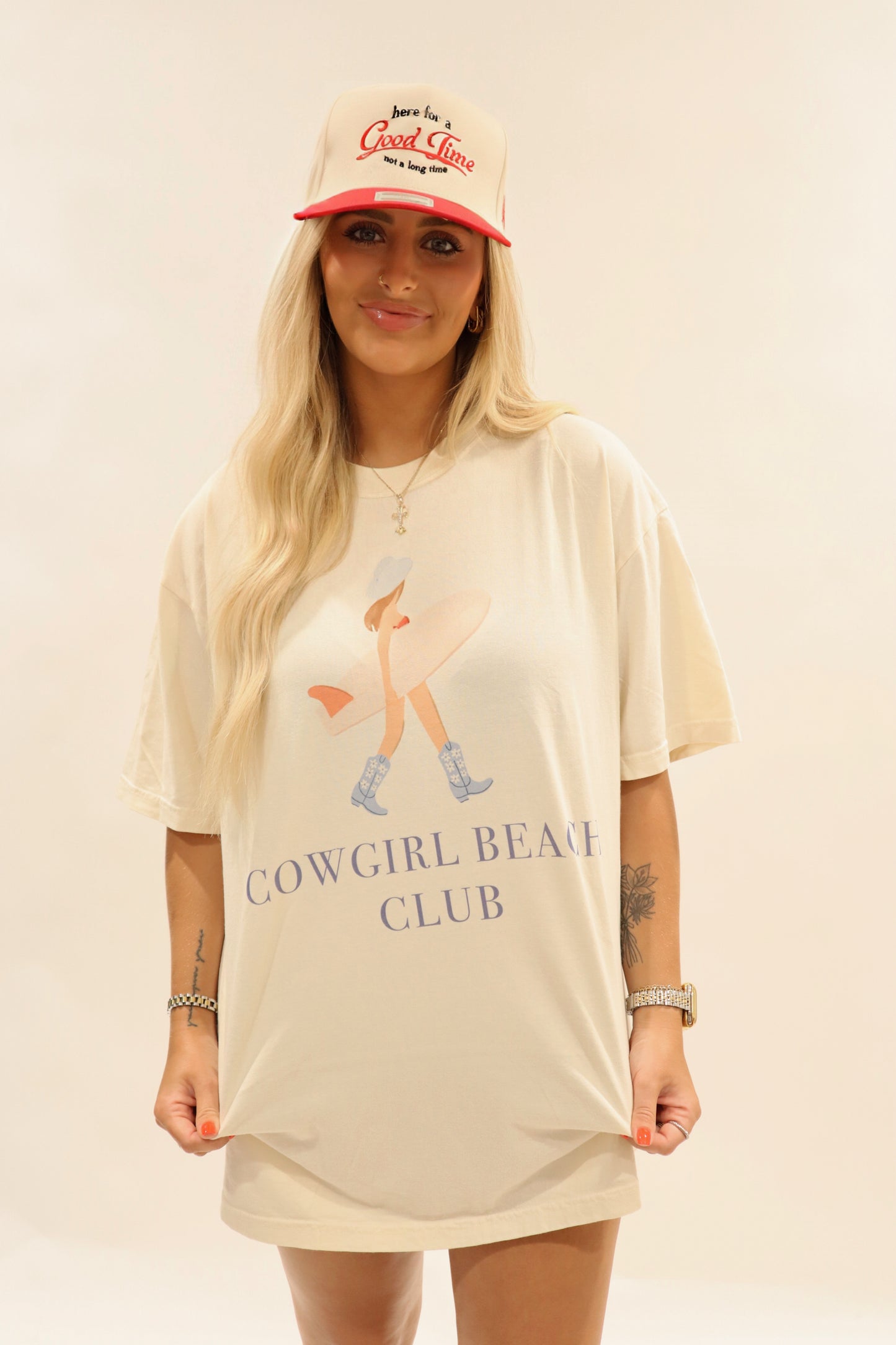 cowgirl beach club tee