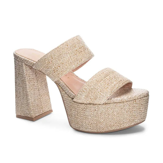 Chinese Laundry Nice Raffia Platform Heel