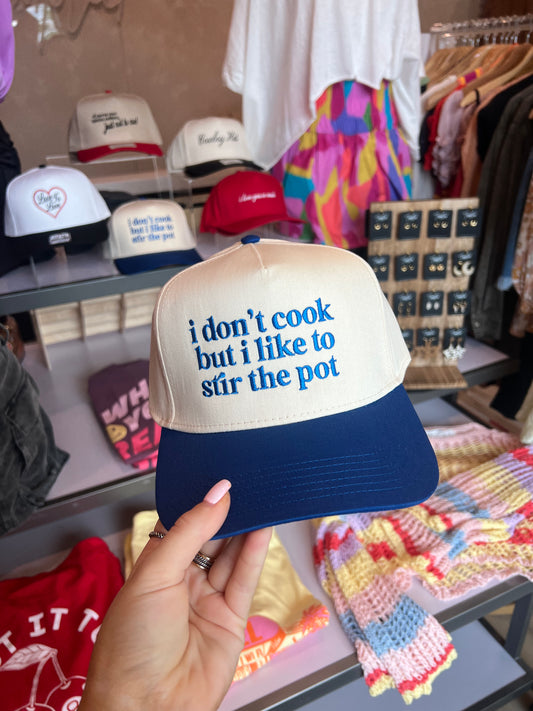 i dont cook trucker hat