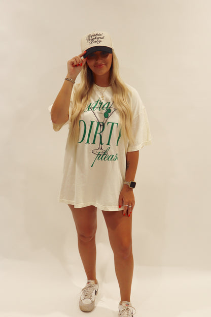 extra dirty martini oversized tee