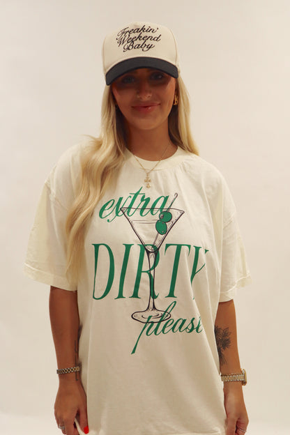 extra dirty martini oversized tee