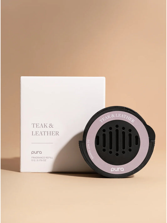 Pura Teak & Leather - Car Scent