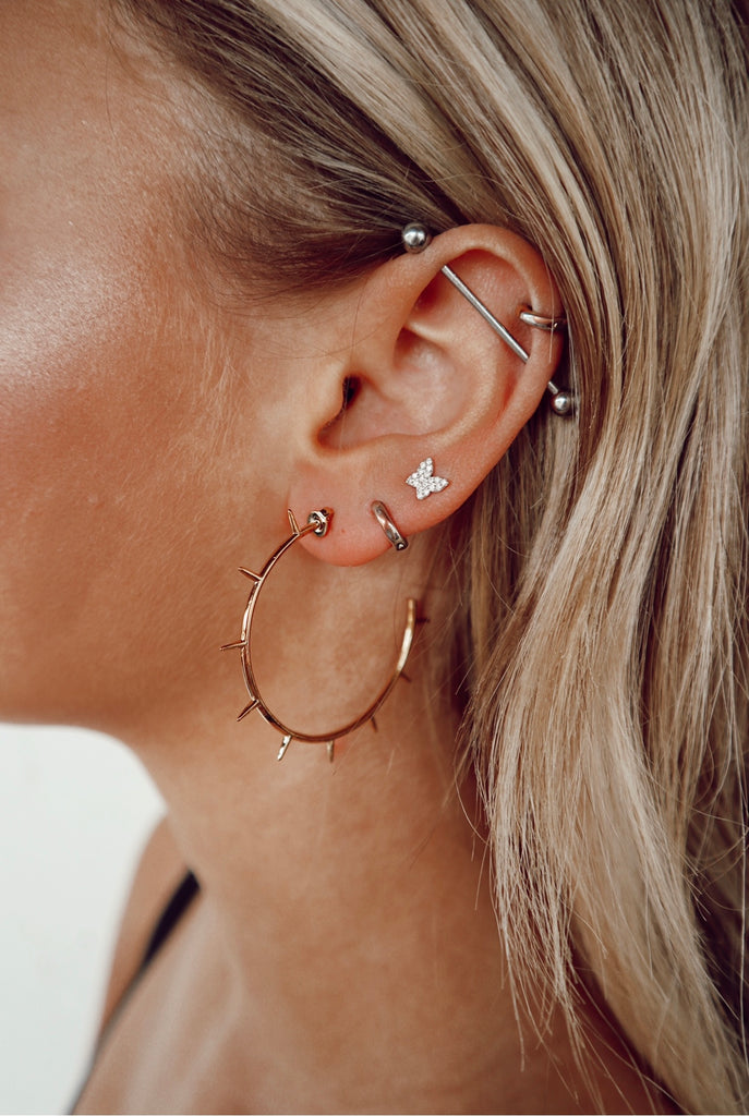 gold sun hoops